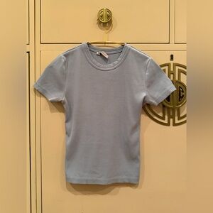 Zara Soft Blue Knit Top